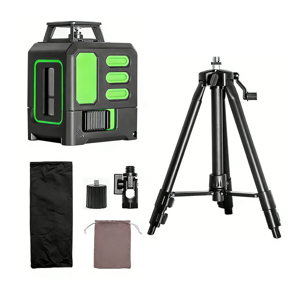 Portable 30m Self-leveling Green Light 5 Line Laser with 1m Stand