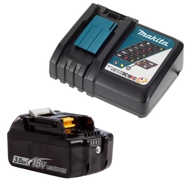 Makita - Charger DC18RC &amp; MK LI 18V 3Ah Generic Replacement Battery Combo