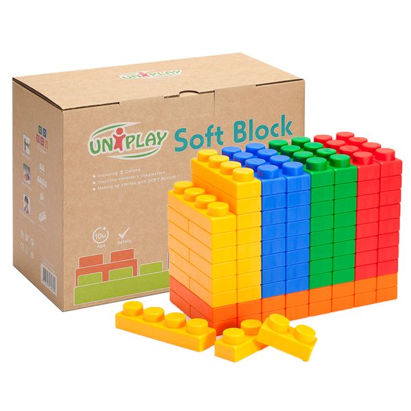 Greenbean Jumbo Soft Blocks Eco Box: 120 Pieces