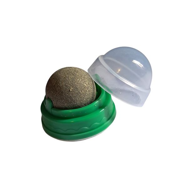 2 Pack Cat Catnip Ball Adhesive Toy
