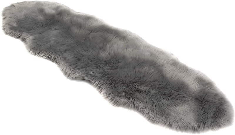 Shaggy Area Rug Soft Fluffy Rug 60cm x 180cm - Grey