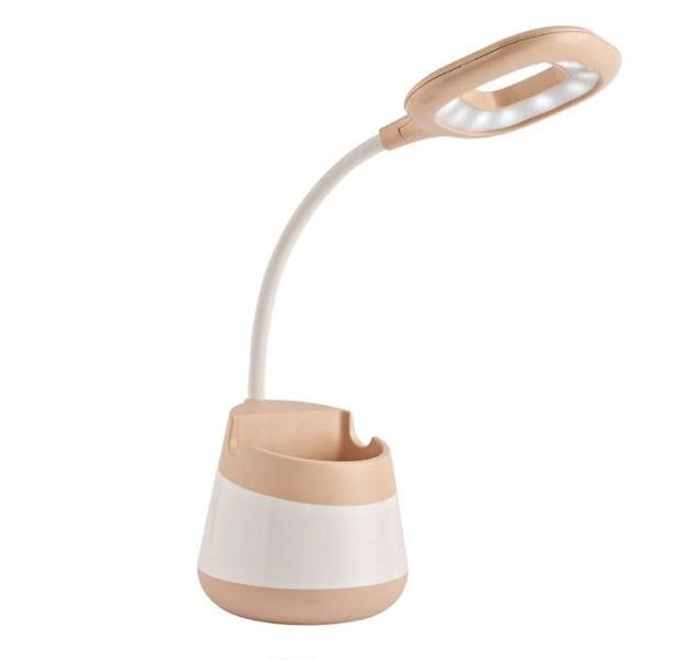 USB Rechargeable Square Head Table Lamp Pencil Holder- BT