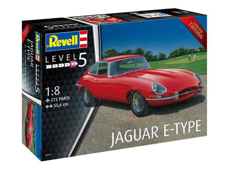 Revell 1/8 Jaguar E-Type Car Plastic Model Kit