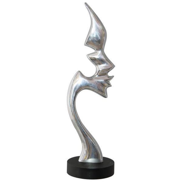 Opulent Face Abstract Tall Sculpture - 43cm