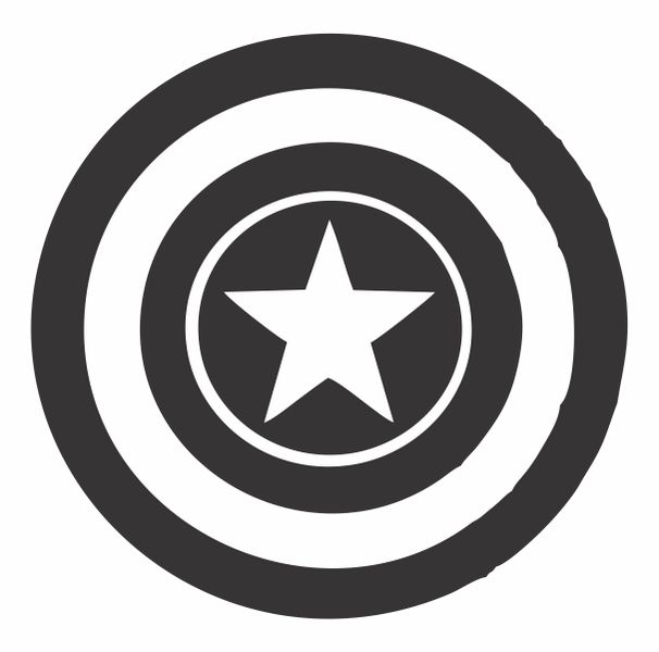 Captain America Shield Logo Decal