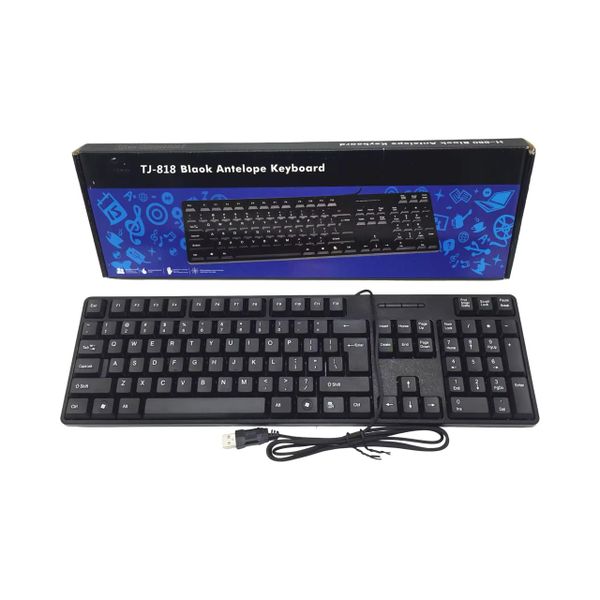 USB Wired Keyboard-Ergonomic, Durable- Plug &amp; Play for PC &amp; Laptops-(GC)