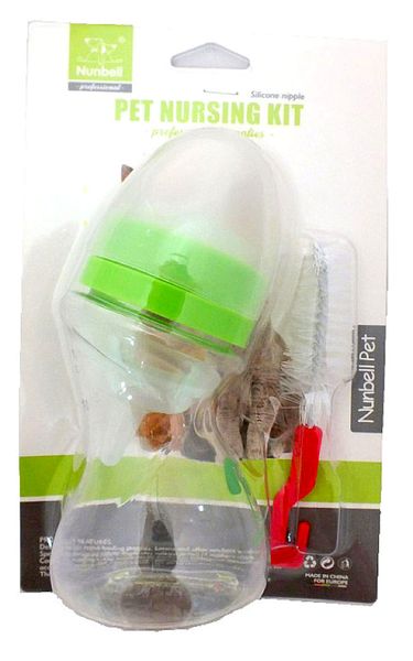 Pet Puppy Dog And Kitten Feeding Nursing Milk Bottle Kit With Brush 180ml