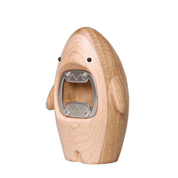 Shark-Shaped Beer Bottle Opener and Desktop Ornament