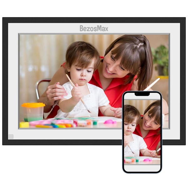 BezosMax 10.1 Inch WiFi Digital Frame 32GB 1280x800 TouchScreen Photo
