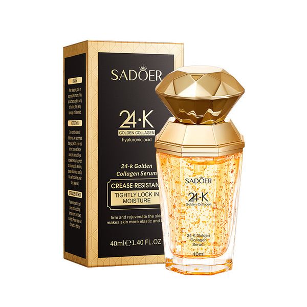 SADOER 24K Golden Collagen Facial Serum with Hyaluronic Acid - 40ml