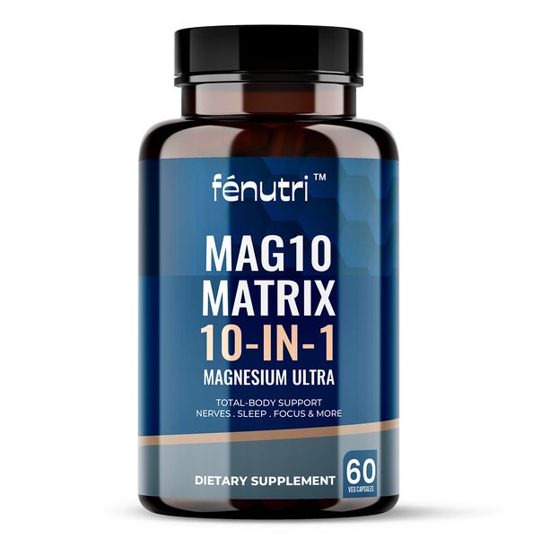 Fenutri - Magnesium Complex, 10-IN-1 Mag10 Matrix, Total-Body Support - 60s