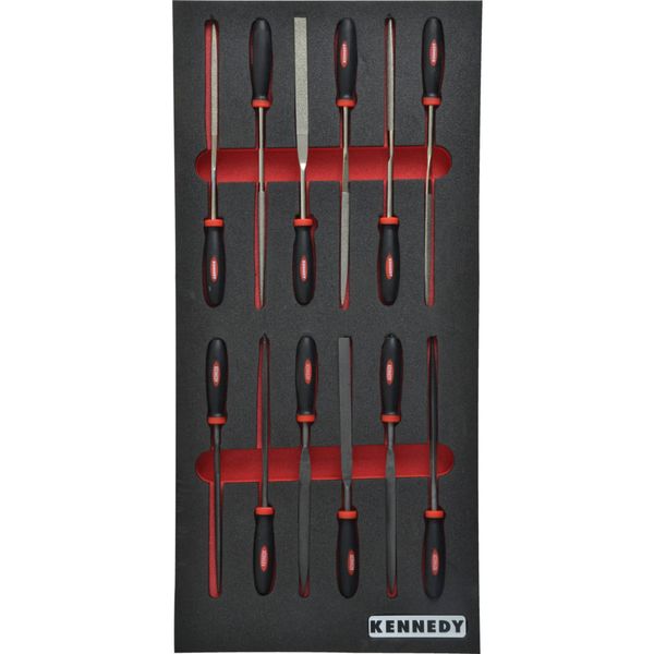 12 Piece File Set with Foam M1832