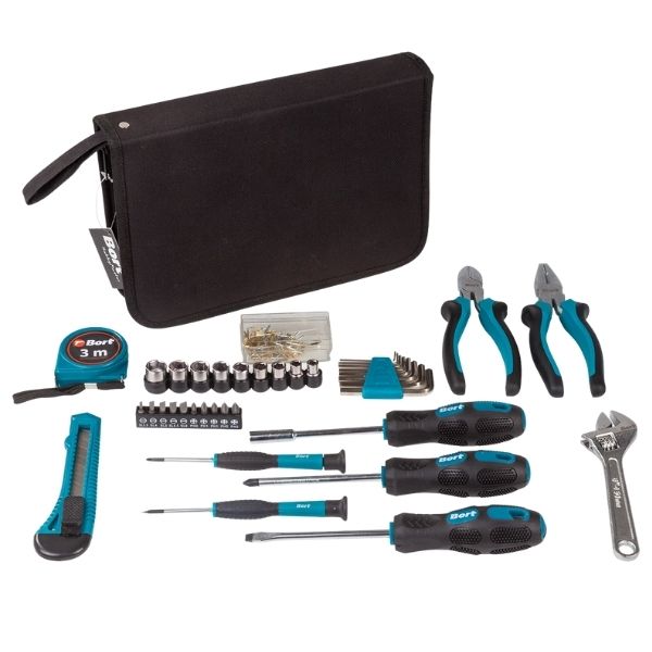 Bort - DIY Hand Tool Set in Convenient Carry Case - 39 Piece