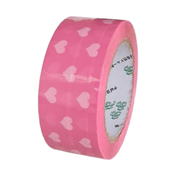 Bopp gift tape decorative pink cartons packaging - 100m