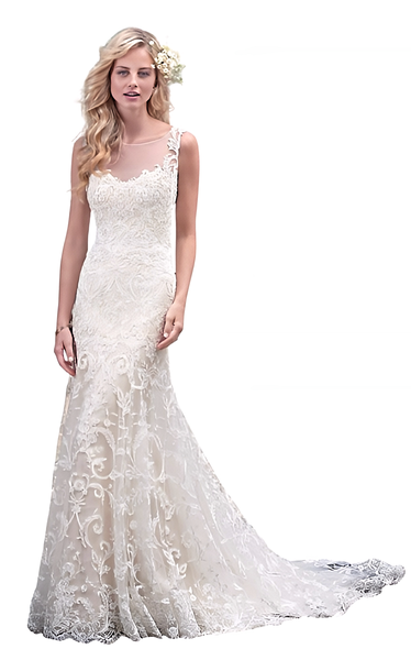 Elegant Sweetheart Neckline Wedding Dress