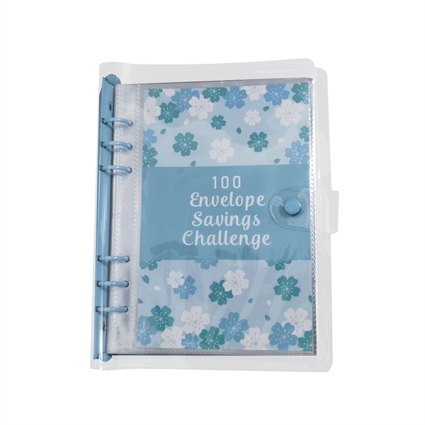 100 Envelope Challenge Binder Savings Binder for Save 5050 with Cash Envelo