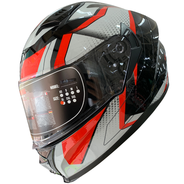 YOHE 985SV White/Red/Black 13#A Helmet