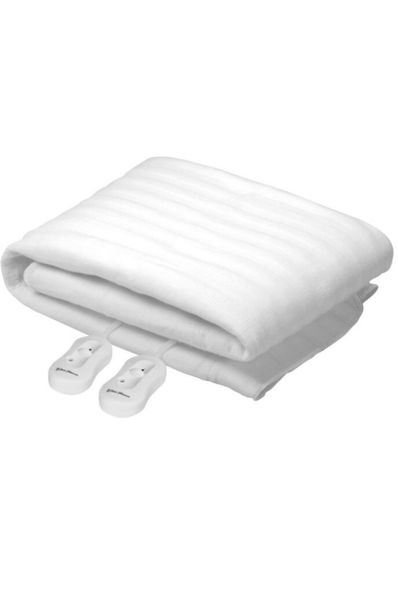 Red Hant Solid Queen Electric Blanket for Heavy Winter (100% Wool, White)