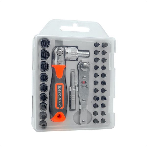 34-In-1 Precision Ratchet Screwdriver Bit Set Magnetic Screwdrivers Kit
