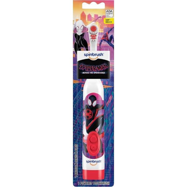 Kid's Spinbrush Spiderman Battery Powered Toothbrush