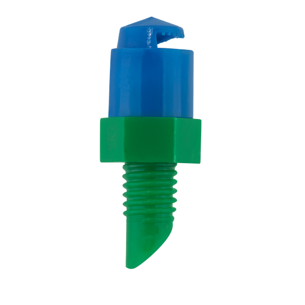 Microjet - Green Base/Blue Cap 180 degree - Long Range - 10 Pack