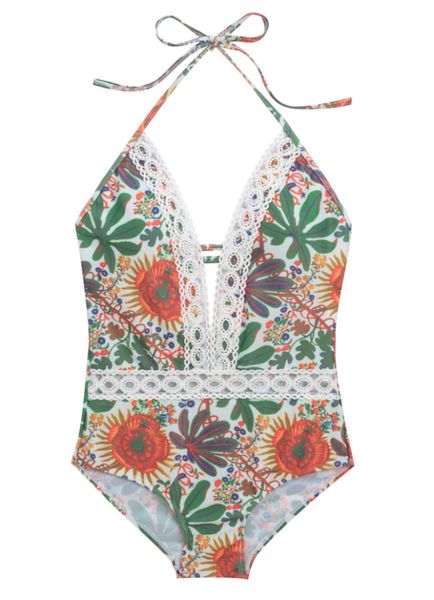 Women's One Piece Swimsuits Halter String For Beach Vacation And Leisure