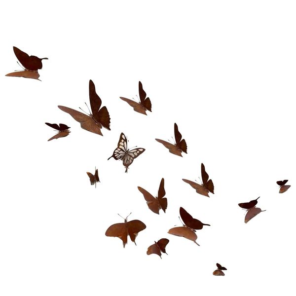 Decor Outdoor 15pc Stunning Wall Butterfly Wall Art