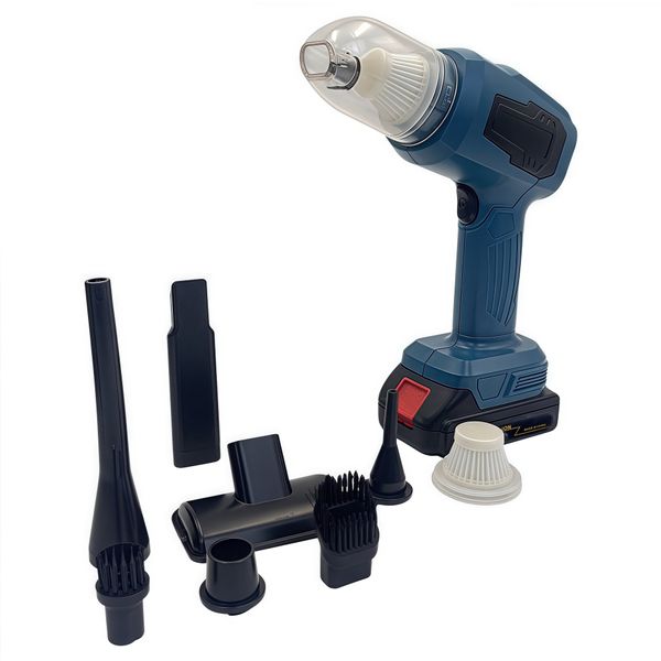 Cordless Car Vacuum Cleaner With Multiple Heads And Battery
