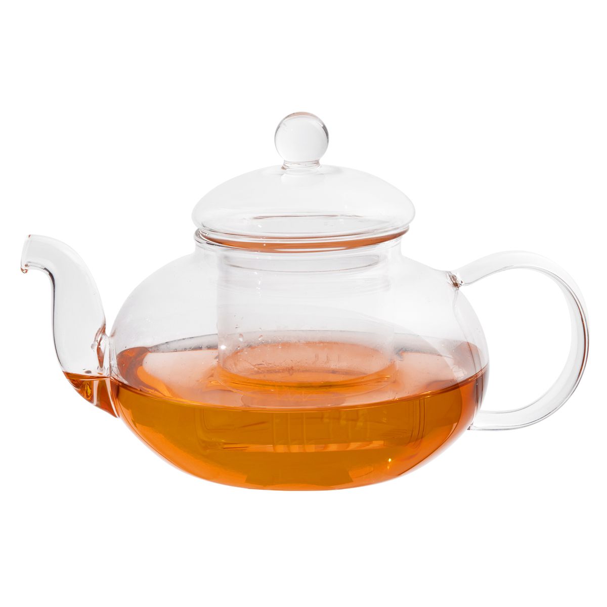 Chenshia Classic Exotic Transparent Glass Tea-Pot with Glass Infuser -600ml