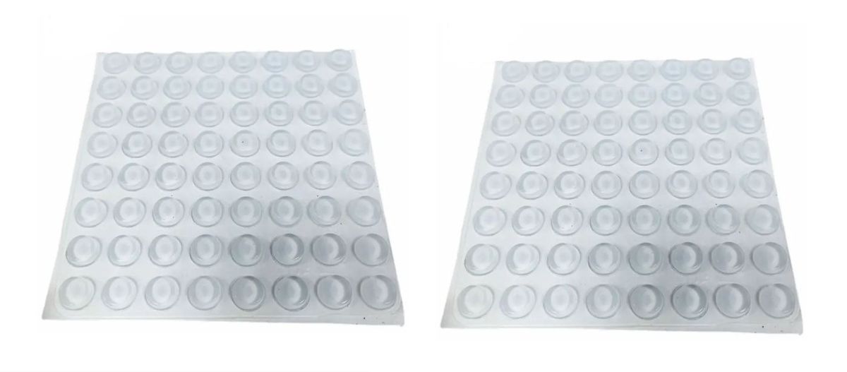 Inovv Cabinet Rubber Bumpers - Clear, Soft and Self-Adhesive - 200 Pieces
