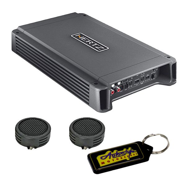 Hertz 1500w 4 Channel Class D Audio Amplifier &amp; Evo Tweeters &amp; Key Holder