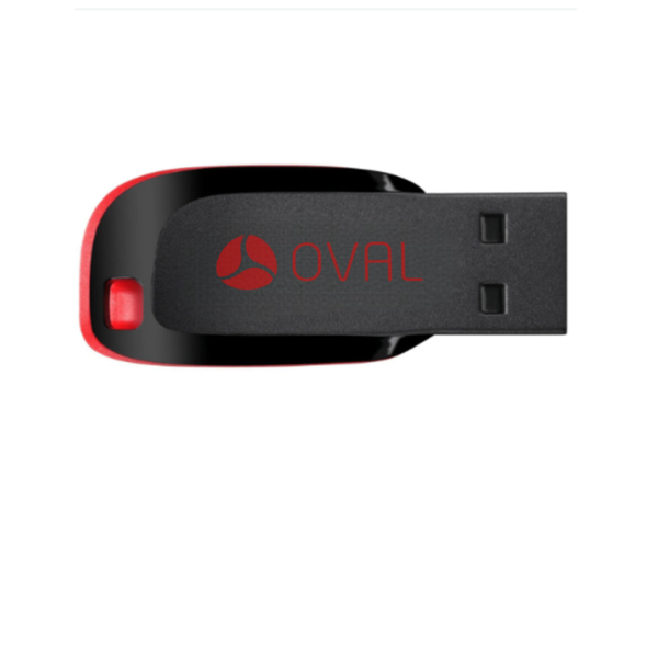 OVAL 32GB USB 2.0 Flash Drive - Reliable Plastic Storage