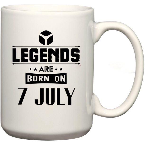Legends Are Born on 7 July Birthday Coffee Mug