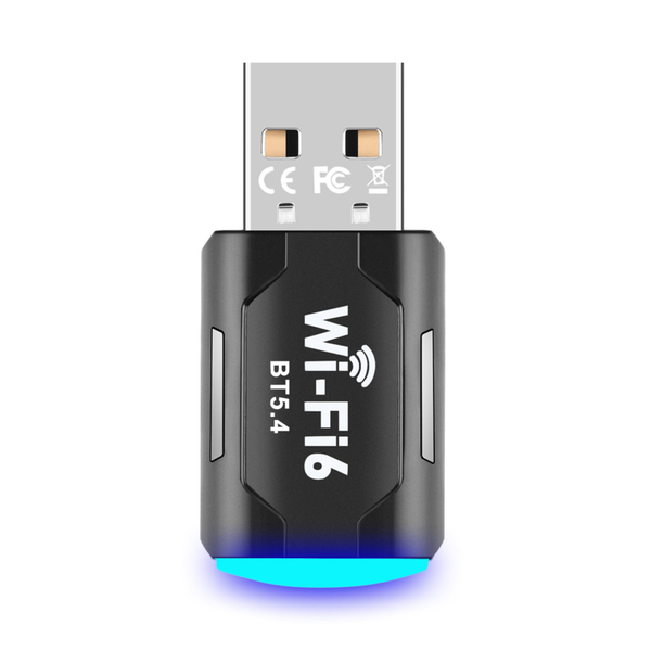 900Mbps WiFi 6 USB Wireless Network Card with Driver-Free Plug-and-Play