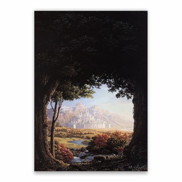 View Of Minas Tirith Poster - A1