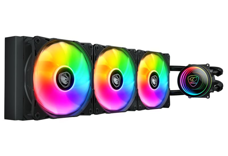 Cougar Poseidon Elite ARGB AIO 360mm CPU Liquid Cooler - Black
