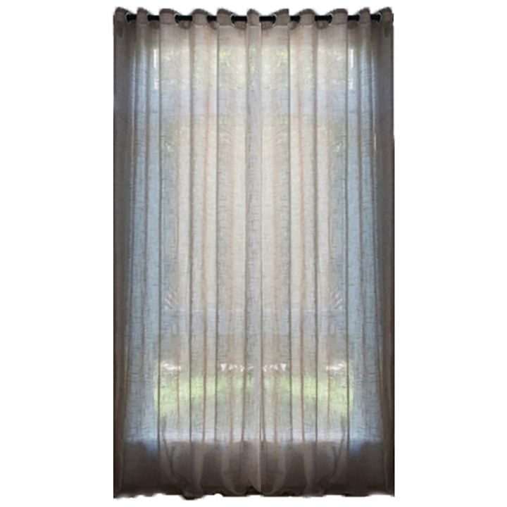 Matoc Designs Readymade Curtain -Textured Sheer -Eyelet -Brown | Shop ...