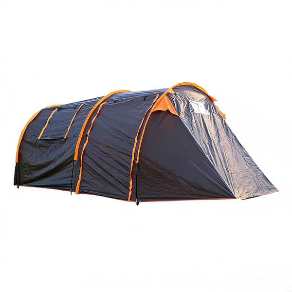 5-8 Person Tunnel Tent-Free Setup - Family Tent - Outdoor Tent - Orange