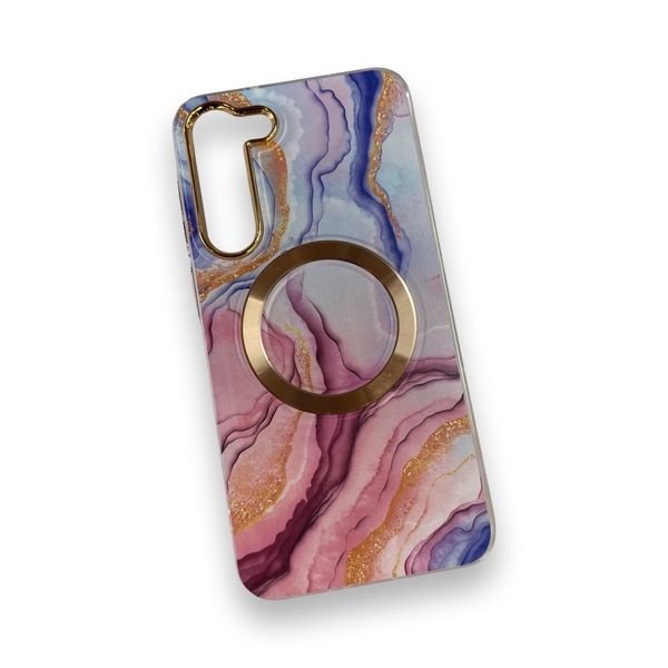 Pink/Blue Magsafe Water Colour Case for Samsung Galaxy S23 Plus/S23 Ultra