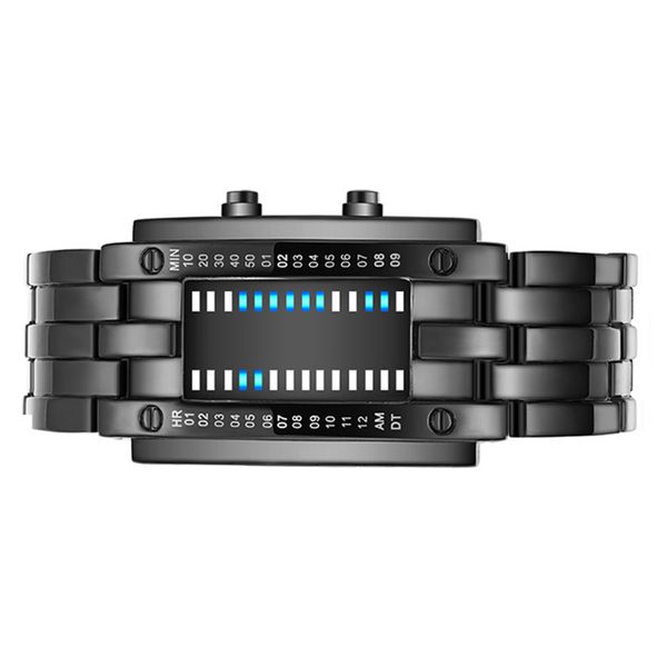 Binary Matrix Blue LED Digital Watch