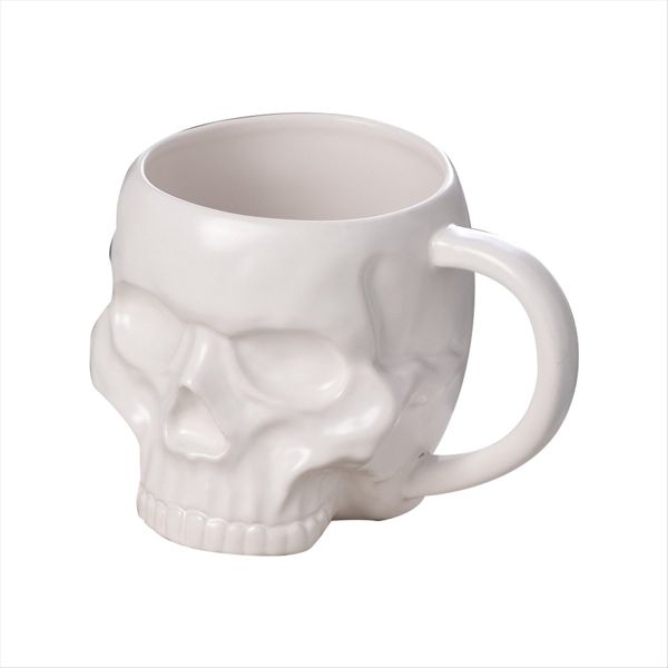 Halloween Skull Cup With Handle Lidless Ceramic Cup Funny Water A