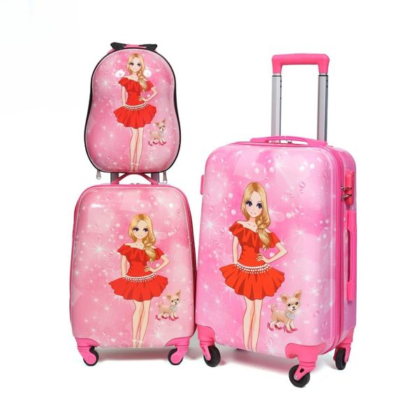 Unique Quality Hand Luggage Kids School Bag Suitcase for Kids 3 Piece