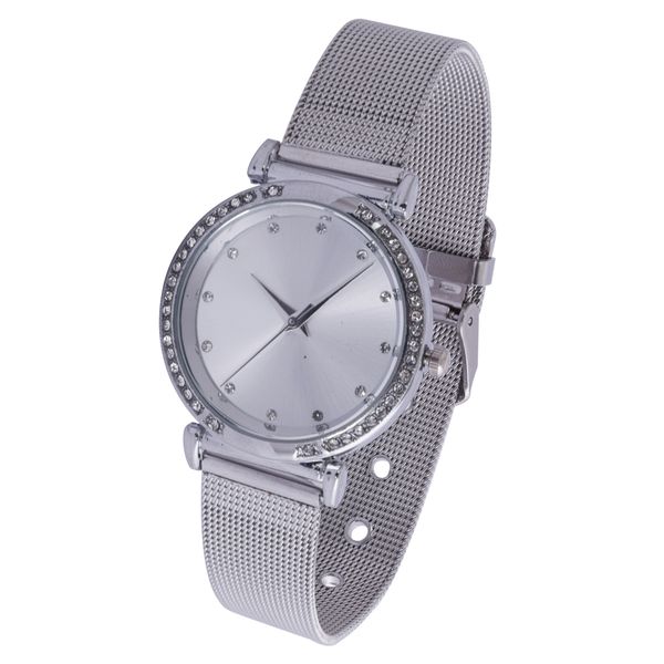 Digitime Sparkle Mesh Watch - Silver