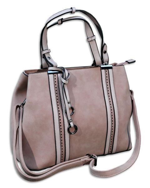 Light Pink Suede Ladies Handbag