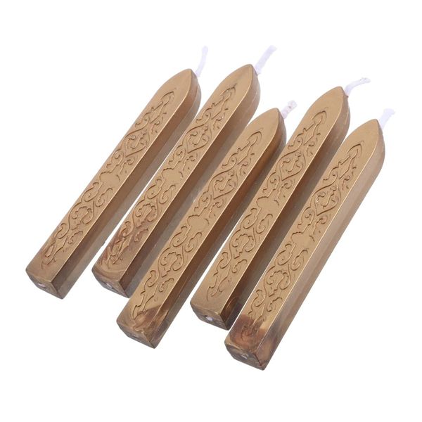 5pcs Retro Arrow Wax Seal Sticks with Wick for DIY Craft Sealing