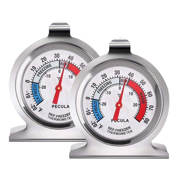 Refrigerator Thermometer - 30-30 C Classic Fridge Thermometer - Large Dial
