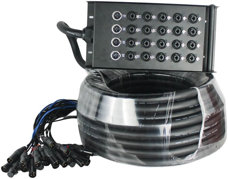 Pure Link PLK20+4 Stage Snake Cable - 30 Meter ( Return, Combo Plugs)