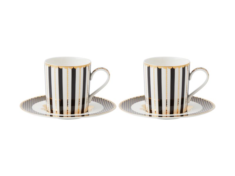 Maxwell and Williams - Regency Espresso Cup &amp; Saucer 100ML Set of 2