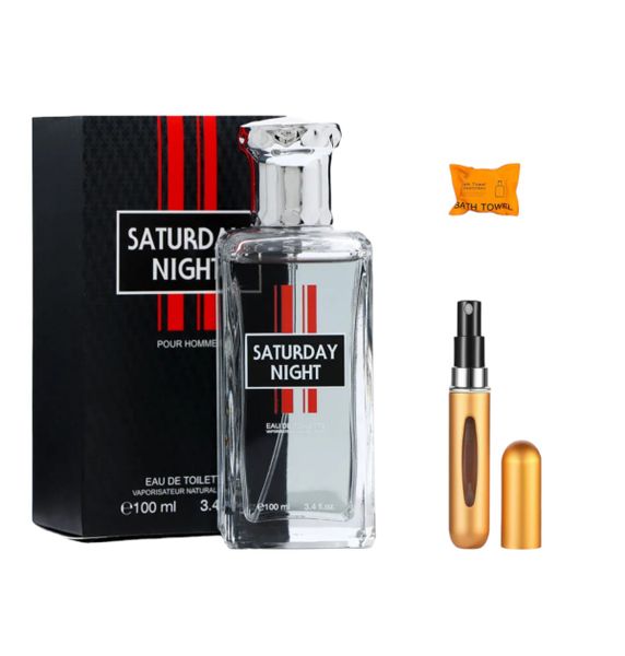Saturday Night Perfume &amp; Mini Perfume Spray Bottle &amp; Travel Towel