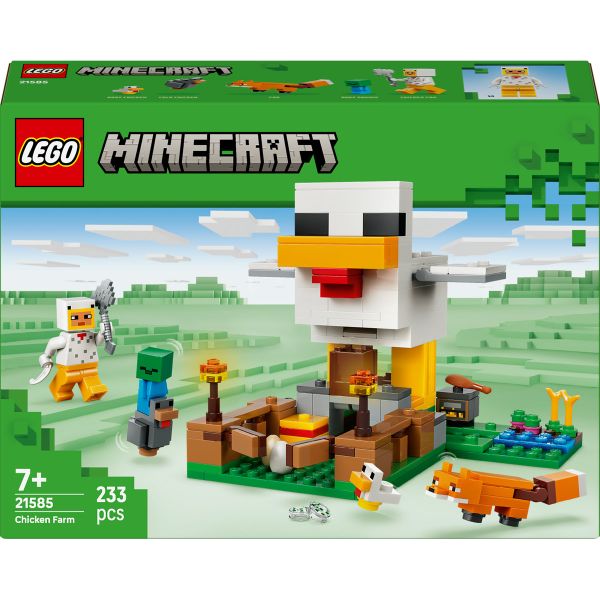 LEGO® Minecraft® Chicken Farm - Gaming Building Toy 21585